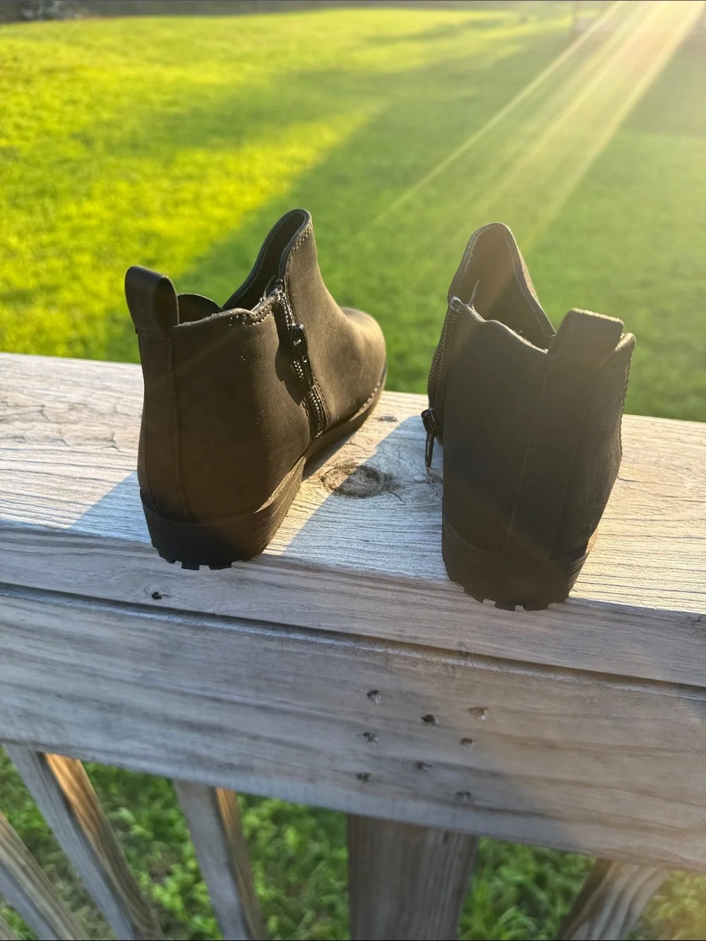 Sarah Jayne Black Kids Ankle Boots with Side Zip